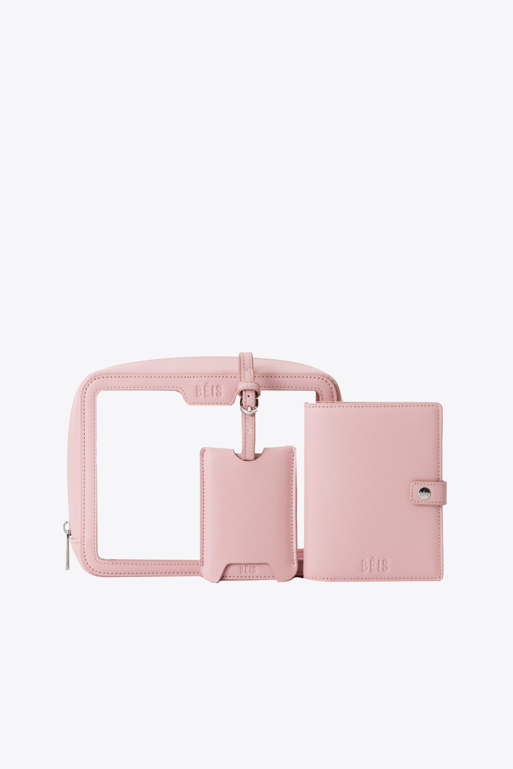 The Passport & Luggage Tag Set in Atlas Pink - Image 4