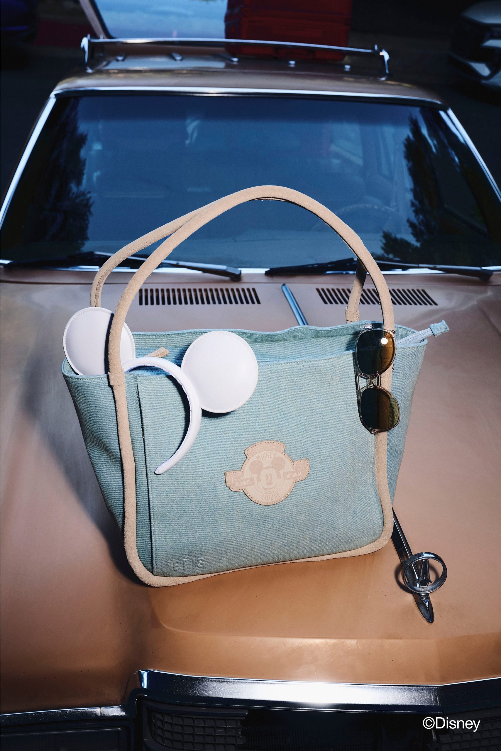 The Disney Tote Bag in Blue Jeans - Image 3